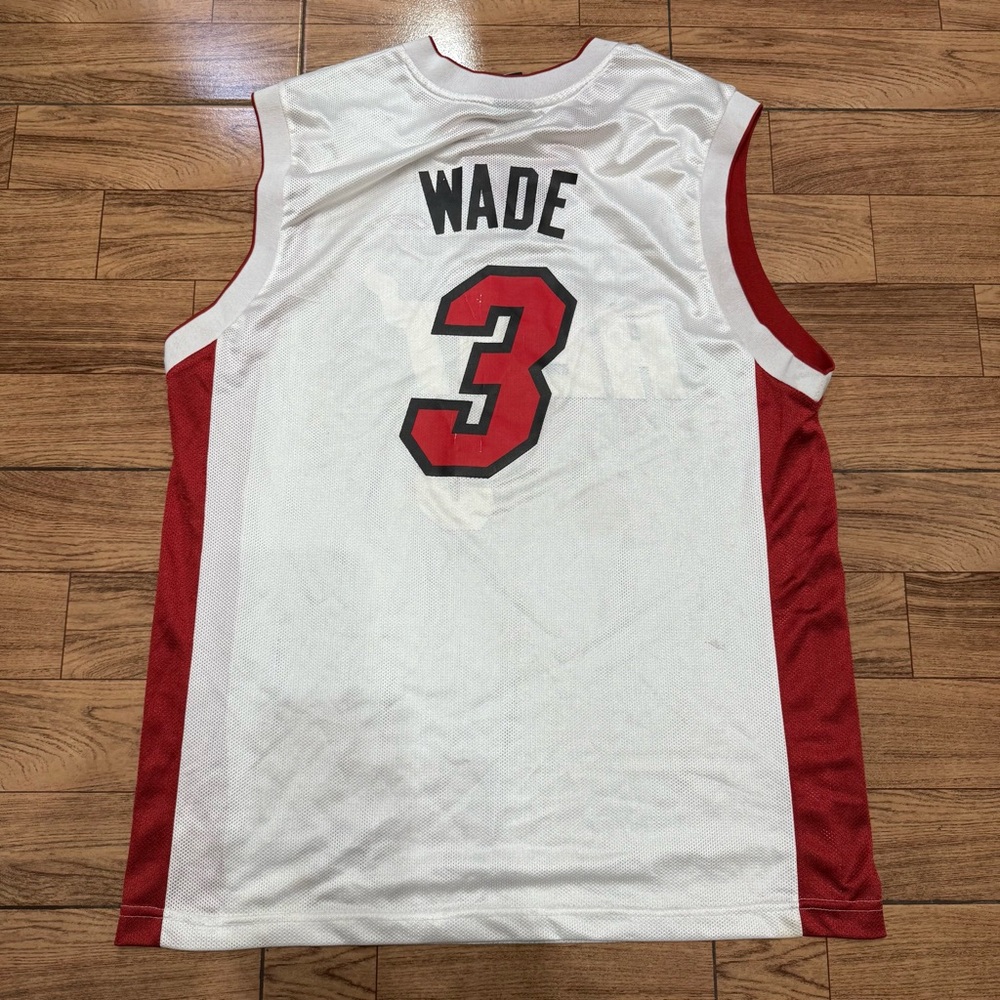 Reebok White and Red Mesh Jersey